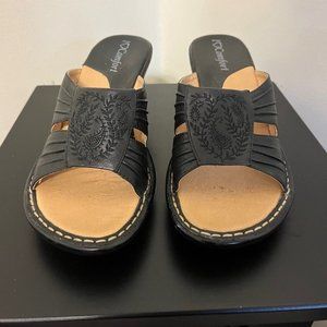 I Love Comfort Womens Georgia Black Sandals Size 6M